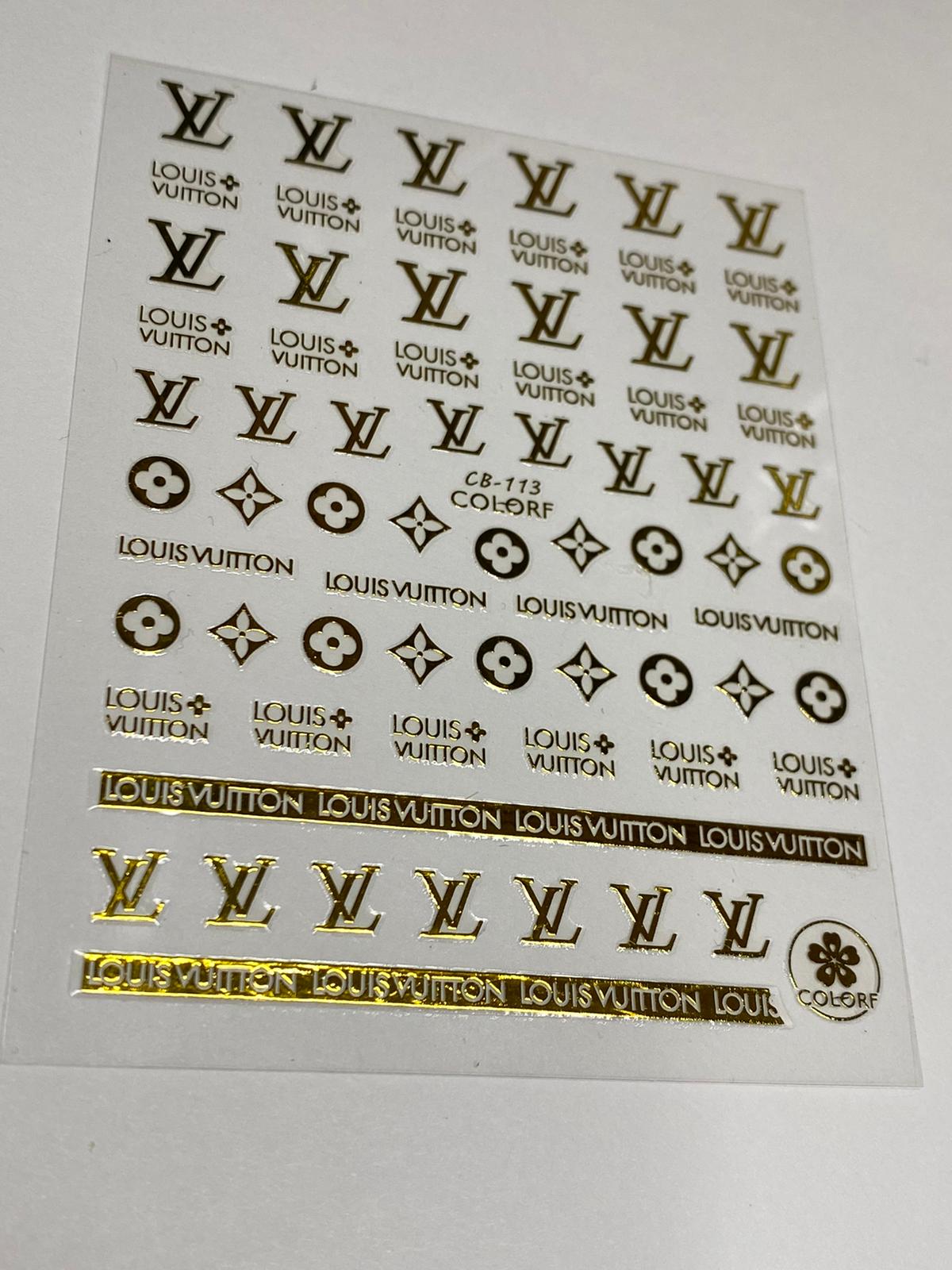 LV Stickers – tenofthebestnails